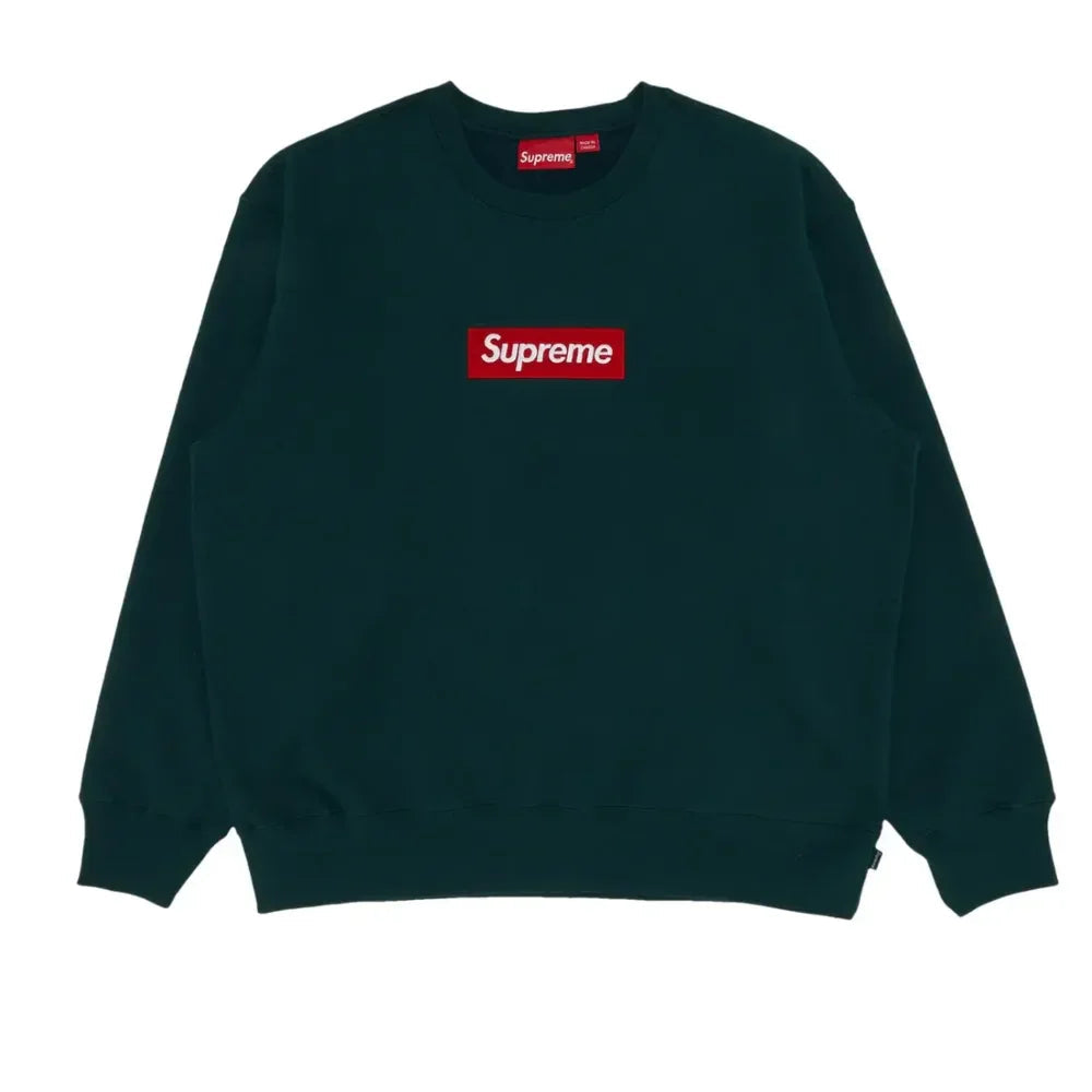Supreme Box Logo Crewneck Dark Pine