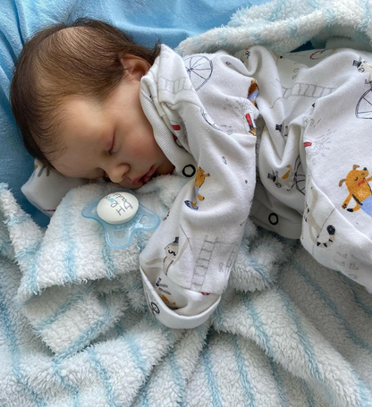 12"&17"Harrison Full Body Silicone Bendable Reborn Mini Doll Girl Available For Feeding Nipple or Bottle By Dollreborns®