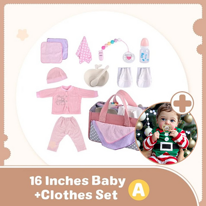 12"&16" Flexible Full Body Platinum Silicone Baby Bendable Reborn Doll Boy or Girl Vinera and Latara