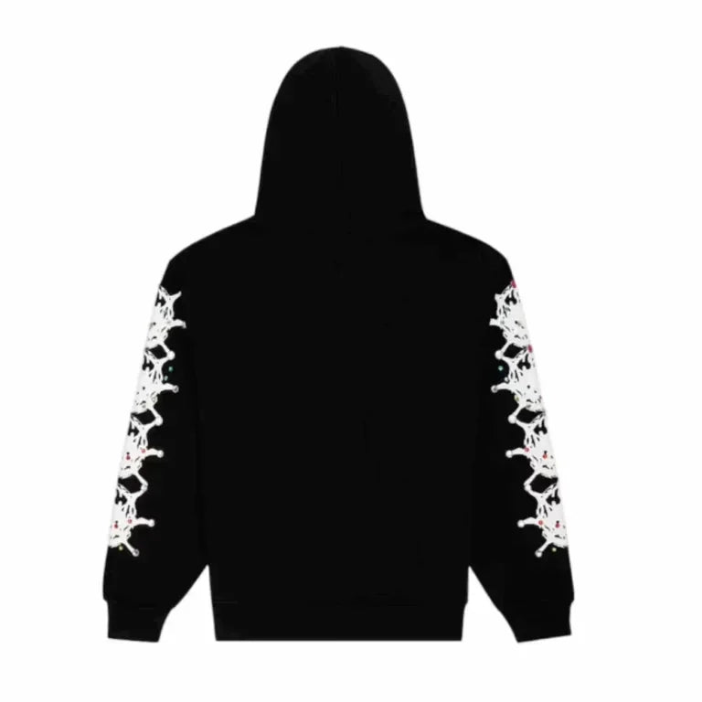 Sp5der Stone Hoodie Black