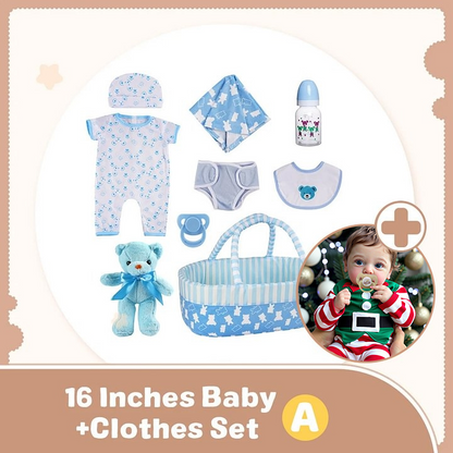 12"&16" Flexible Full Body Platinum Silicone Baby Bendable Reborn Doll Boy or Girl Vinera and Latara