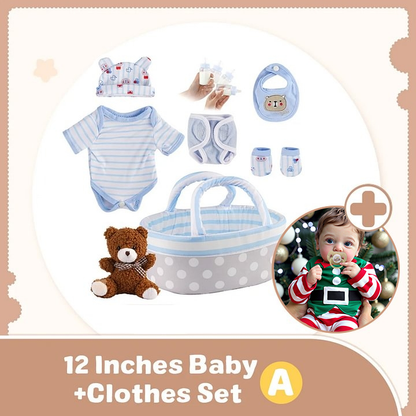 12"&16" Flexible Full Body Platinum Silicone Baby Bendable Reborn Doll Boy or Girl Vinera and Latara