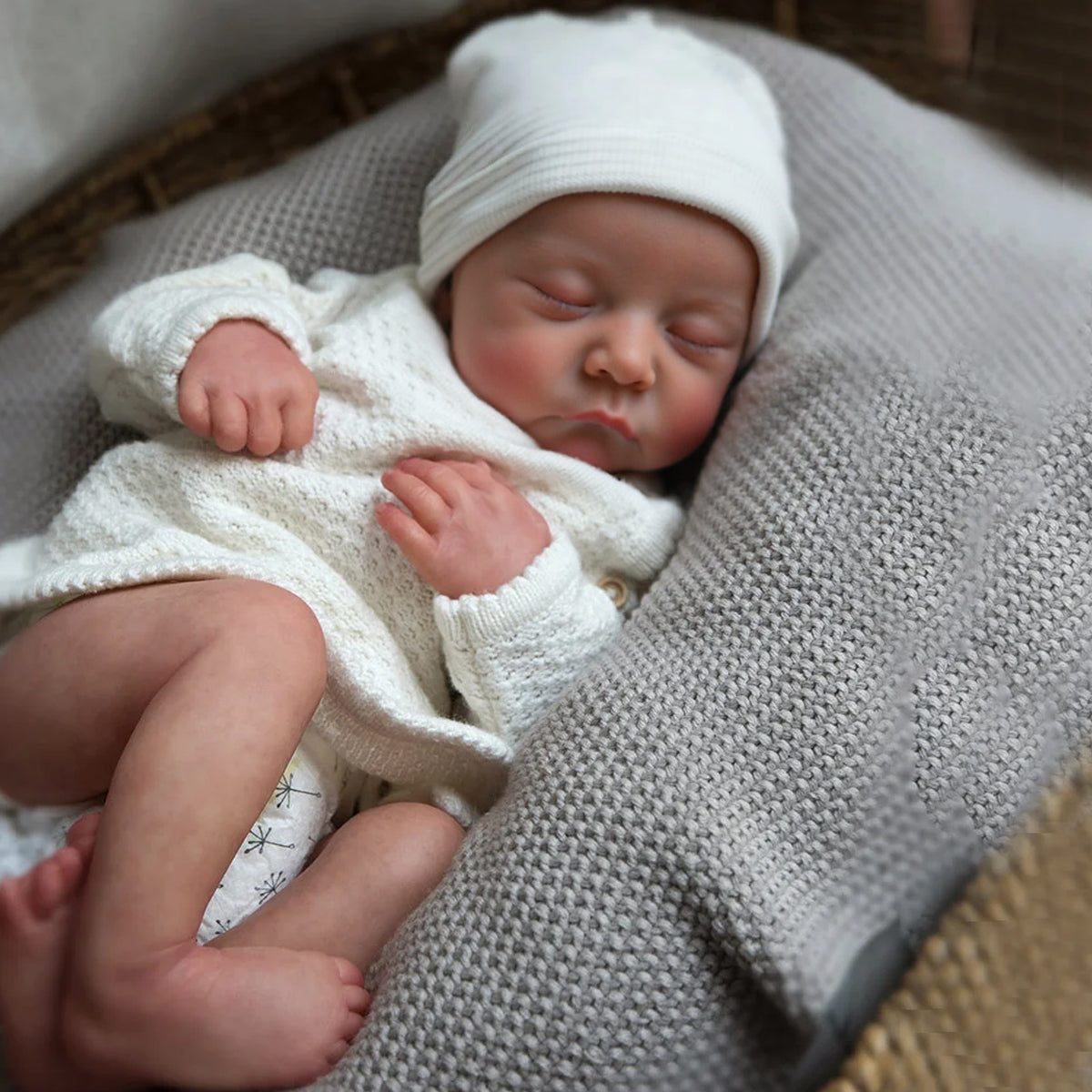 12"&16" Full Body Silicone Baby Doll Girl Pius with A Realistic Birth Mark Just like A Real Baby