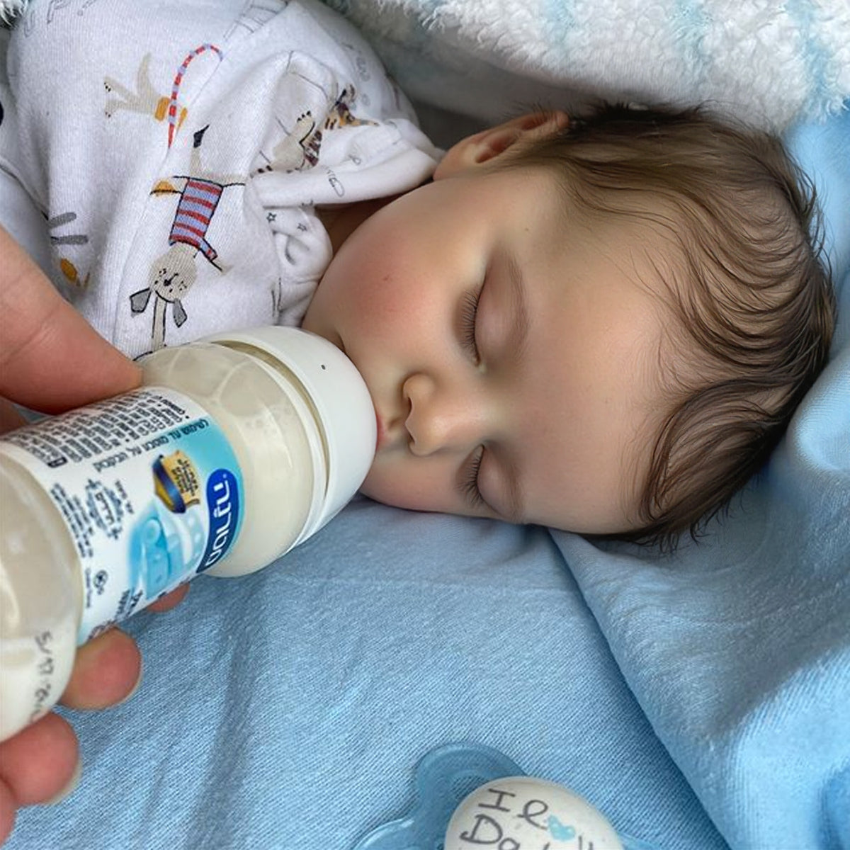 12"&16" Solid Platinum Liquid Full Silicone Reborn Baby Boy or Girl Doll Mykel, Extremely Flexible and Reusable Silicone By Dollreborns®