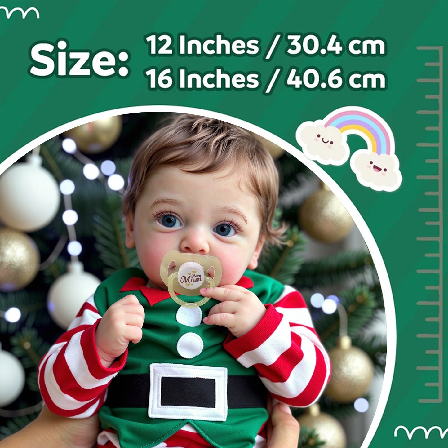 12"&16" Flexible Full Body Platinum Silicone Baby Bendable Reborn Doll Boy or Girl Vinera and Latara