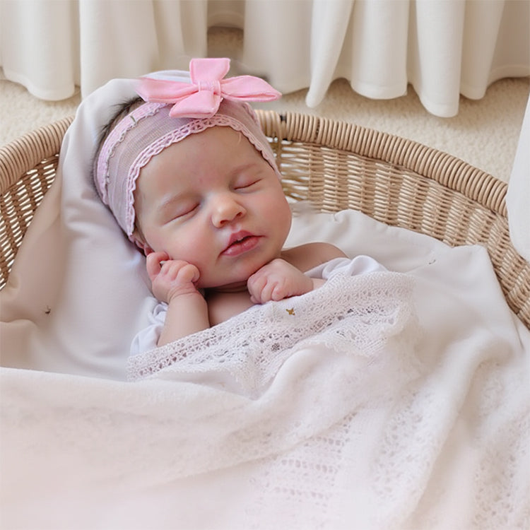 3-7 Days Delivery🎀12"&16" Flexible Waterproof Full Solid Silicone Real Baby Feeling Reborn Baby Doll Girl or  Boy Ollie, Sweet Dreamly Baby By Dollreborns®
