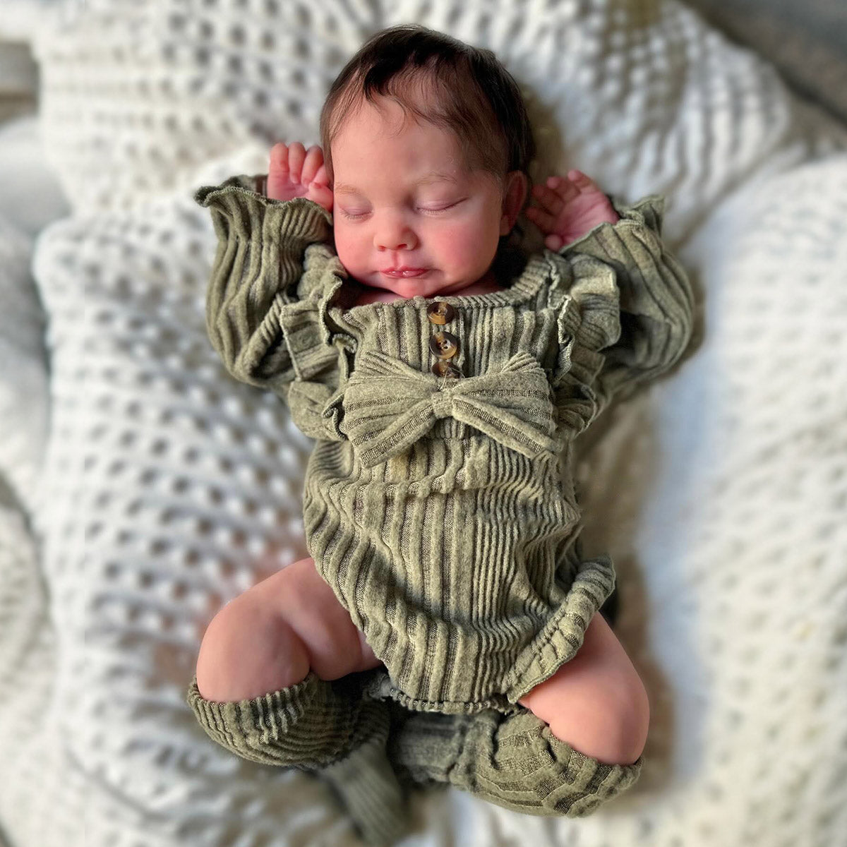 12"&16" Flexible Platinum Silicone Newborn Baby Doll Boy or Girl Sdayda and Hader with Posable & Chubby Limbs