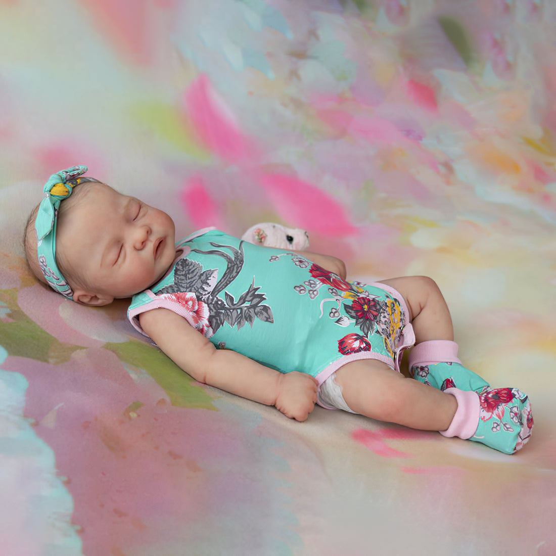 12"&16" Sleeping Baby Girl Mae Full Body Silicone That Looks Real, Not Vinyl Dolls,Extremely Flexible and Lifelike Doll By Dollreborns®