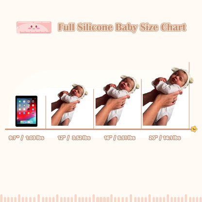 12" Senda Full Body Silicone Bendable Reborn Mini Doll Boy