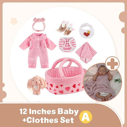 Free customized birth certificate12''/16'' Flexible Full Body Silicone Infant Realistic Baby Boy or Girl Varer and Maltar, Handmade Soft Reborn Baby DollPurchase and get permanent VIP service!