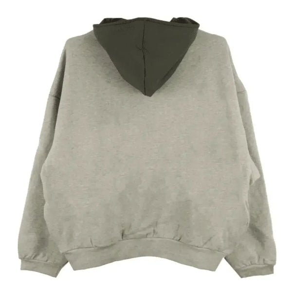 Fear of God Essentials SS24 Nylon Fleece Hoodie Dark Heather Oatmeal/Ink