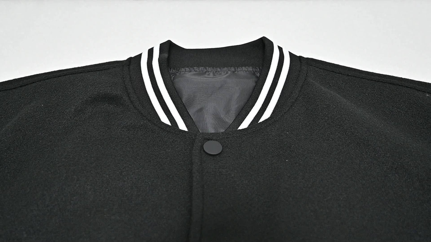 Varsity Baseball Jackets Men's Color Block Bomber Jacket Comfy Stylish Spring and Autumn Coats Casual Breathable Button Up Outerwear with Pockets for Sports