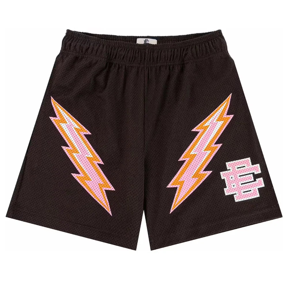 Eric Emanuel EE Short Dark Brown/Pink Bolt