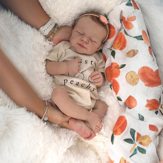 12" & 16" Flexible Full Body Silicone Reborn Newborn Sleeping Baby Doll Boy and Girl Just Like A Real Baby That can Experience Healing Bathing