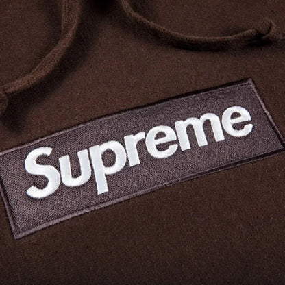 Supreme Box Logo Hooded Sweatshirt FW21 Dark Brown