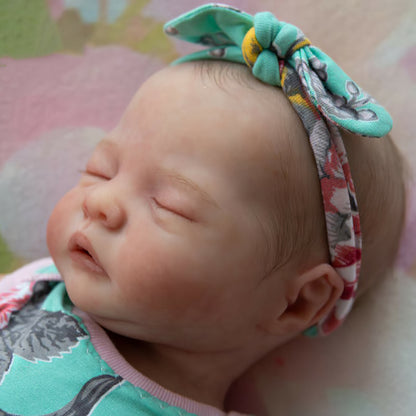 12"&16" Sleeping Baby Girl Mae Full Body Silicone That Looks Real, Not Vinyl Dolls,Extremely Flexible and Lifelike Doll By Dollreborns®