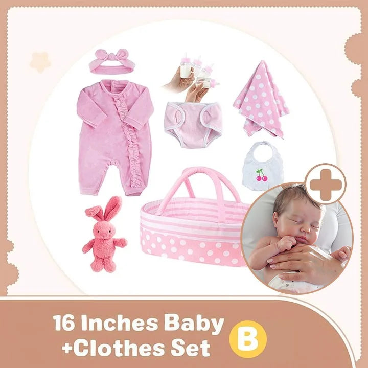 3-7 Days Delivery12"&16" No Joint More Flexible Realistic Baby, Reborn Full Liquid Silicone Baby Doll Girl or Boy Theresa With Realistic Belly Button and Birth Mark