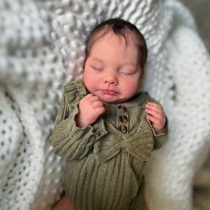 12"&16" Flexible Platinum Silicone Newborn Baby Doll Boy or Girl Sdayda and Hader with Posable & Chubby Limbs