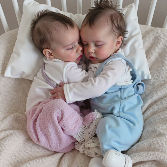 12 & 16 Inches Full Body Silicone Twins Boy and Girl, Affordable Flexible Silicone Newborn Baby Dolls By Dollreborns®