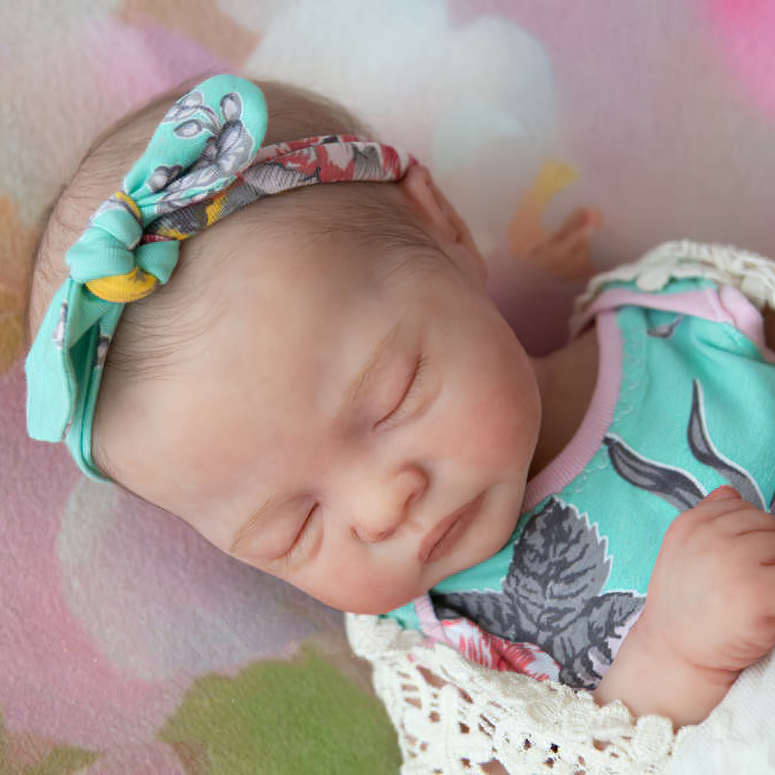 12"&16" Sleeping Baby Girl Mae Full Body Silicone That Looks Real, Not Vinyl Dolls,Extremely Flexible and Lifelike Doll By Dollreborns®