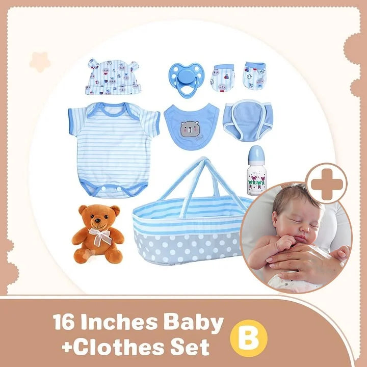 3-7 Days Delivery12"&16" No Joint More Flexible Realistic Baby, Reborn Full Liquid Silicone Baby Doll Girl or Boy Theresa With Realistic Belly Button and Birth Mark