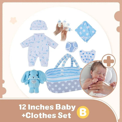 3-7 Days Delivery12"&16" No Joint More Flexible Realistic Baby, Reborn Full Liquid Silicone Baby Doll Girl or Boy Theresa With Realistic Belly Button and Birth Mark