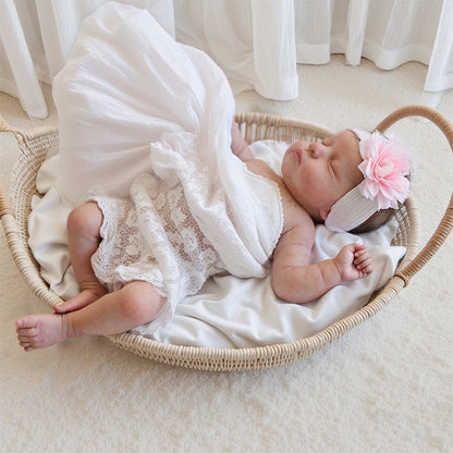 3-7 Days Delivery🎀12"&16" Flexible Waterproof Full Solid Silicone Real Baby Feeling Reborn Baby Doll Girl or  Boy Ollie, Sweet Dreamly Baby By Dollreborns®