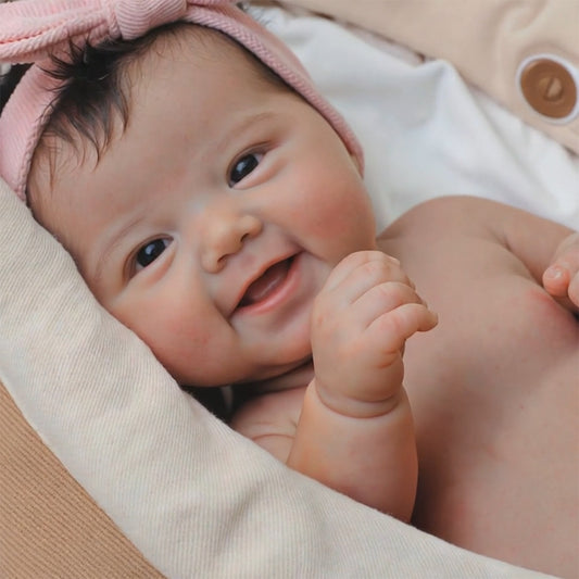 12"&16" 100% Soft Flexible Silicone Reborn Baby Doll Girl Lamatu with Flexible Limbs & Soft Touch Body