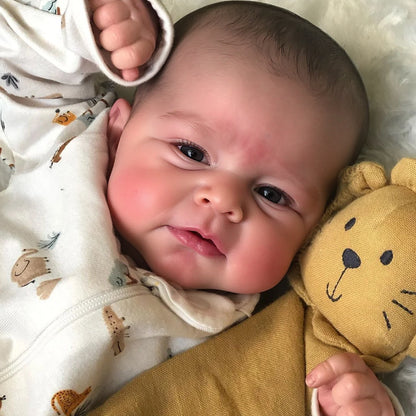 12" Full Body Silicone Bendable Reborn Doll Boy Howell, Each Baby Doll is Unique, Reusable Silicone