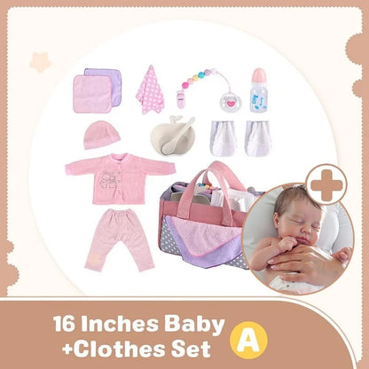3-7 Days Delivery12"&16" No Joint More Flexible Realistic Baby, Reborn Full Liquid Silicone Baby Doll Girl or Boy Theresa With Realistic Belly Button and Birth Mark