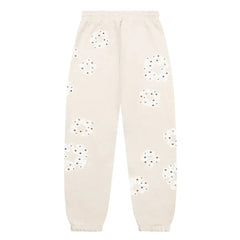 Denim Tears Rhinestone Cotton Wreath Sweatpants Oatmeal